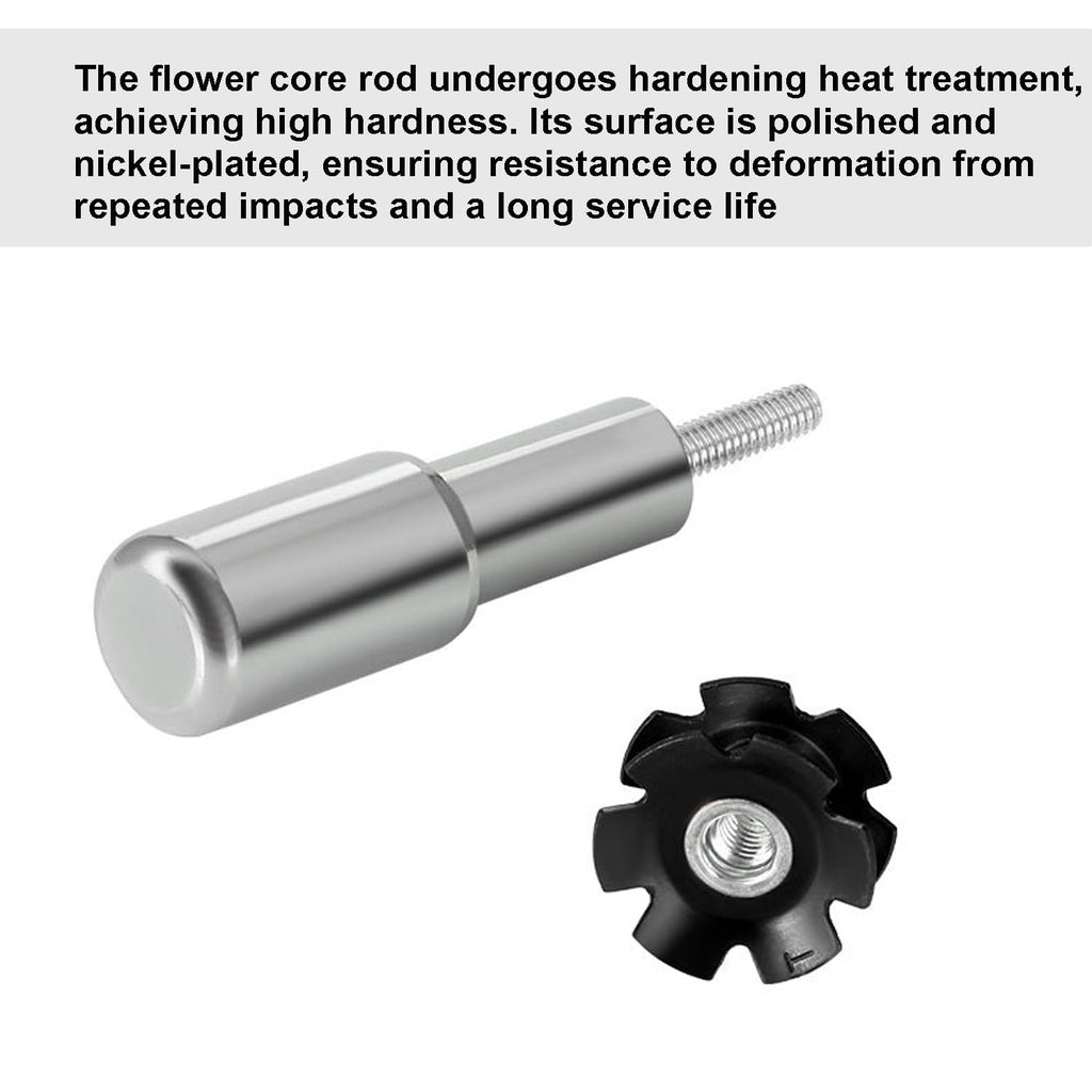 Shcobomo Bicycle Fork Star Nut Setting Installer with Free Spare Special Screw, Foundation Star Nut Setter Installation Tool for 1", 1-1/8" Threadless Fork Tubes