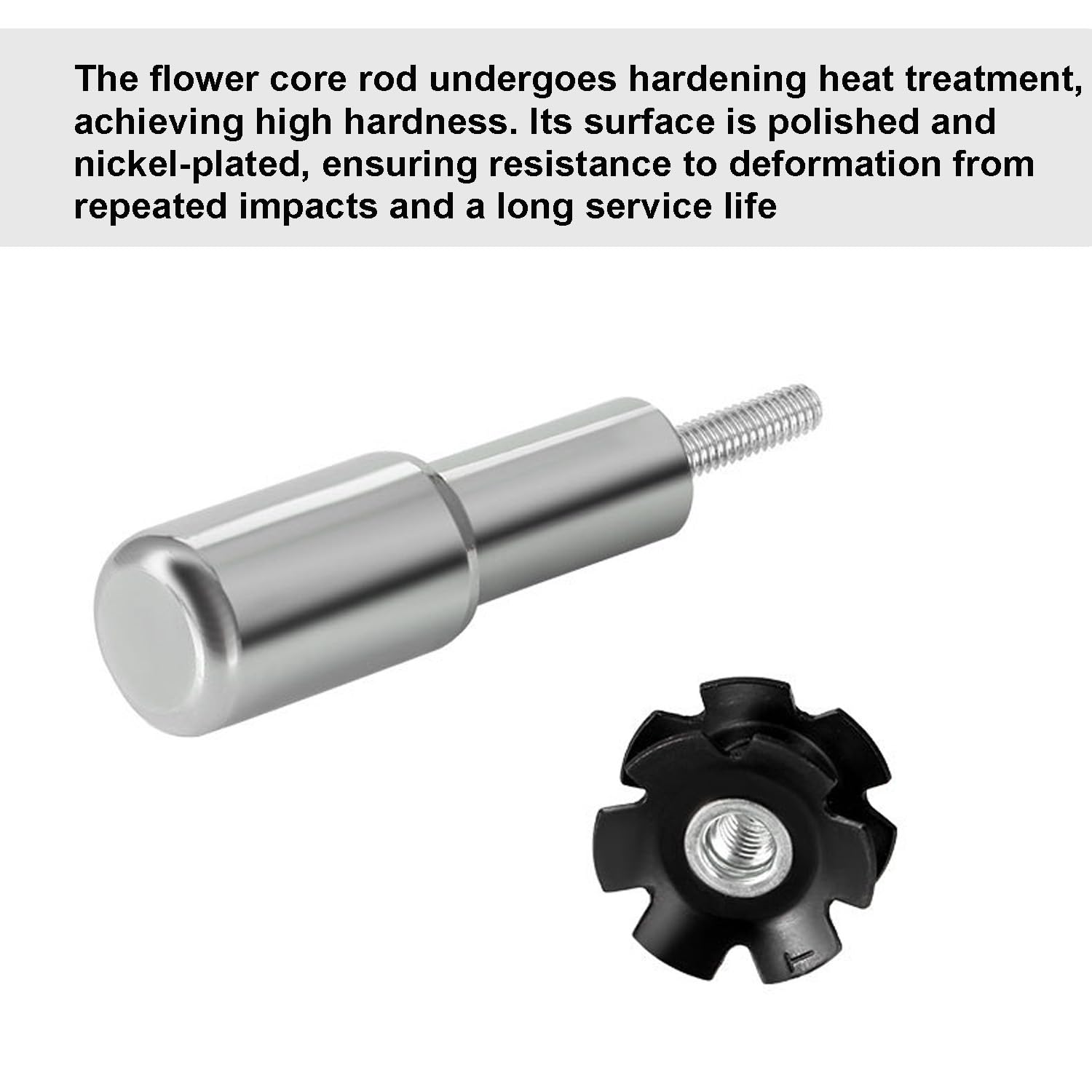 Shcobomo Bicycle Fork Star Nut Setting Installer with Free Spare Special Screw, Foundation Star Nut Setter Installation Tool for 1", 1-1/8" Threadless Fork Tubes