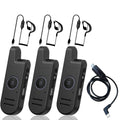 Radtel RT13 Super Mini Walkie Talkie Rechargeable, VOX Handsfree,Two Way Radio FRS Business Radio for Restaurants Hair Salons Hotels (3 Pack)