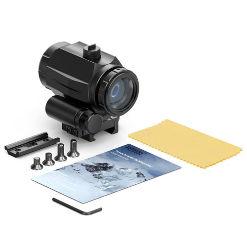 Feyachi M40 3X Red Dot Magnifier with Flip to Side Mount, Focus Adjustment, Windage & Elevation Adjustable, 37/40MM Height