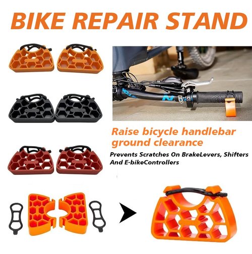 FENNIDICE 2PCS Bike Repair Stand, Strap-on Bike Handlebar Stand, A bicycle repair tool suitable for handlebars of 30mm to 34mm