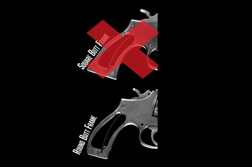 Pachmayr S&W Grips for K and L Frame Round Butt Black (03266)