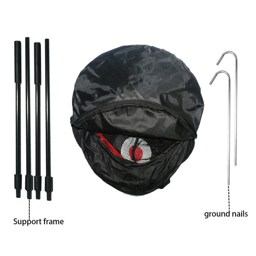 Sailling golf Chipping net | Pop Up Golf Chipping Net | Indoor/Outdoor Golf Hitting net for Accuracy and Swing Practice (Golf Chipping net-Black+Red)