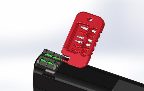 HIVIZ XDLW11 Interchangeable LITEWAVE Rear Handgun Sight for Springfield Armory XD