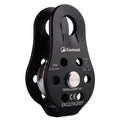 YAPJEB 26kN Climbing Single Pulley, Aluminum Climbing Bearing Pulley CE Certified for for Heavy Duty, Climbing, Zipline, Hauling Outdoor Activity (Black)