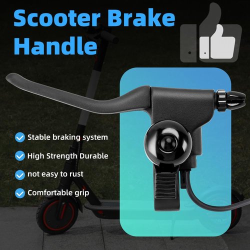Universal Left Brake Handle Lever & Cable – Aluminum Alloy Replacement for GOTRAX GXL V2/Apex Pro XL/Rival XR Elite E-Scooter, Electric Scooter Part Replacement Accessories