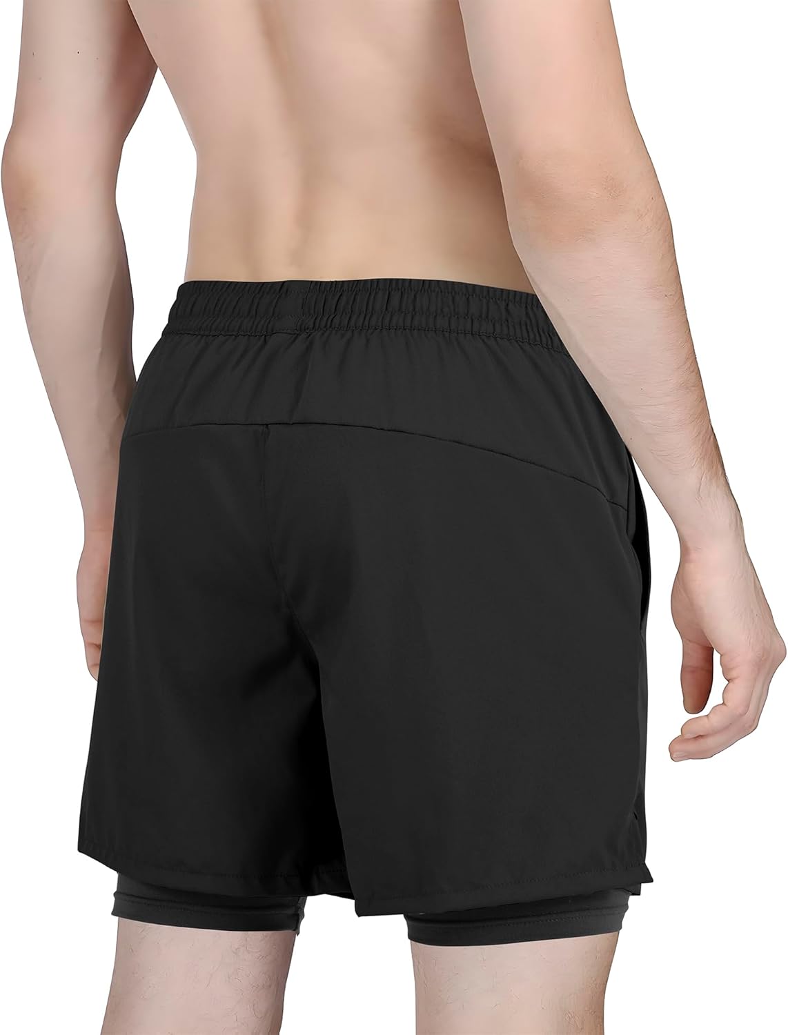 Tyzrdnac Men's 2-in-1 Athletic Shorts - Quick Dry, Lightweight & Sweat-Wicking Gym Wear