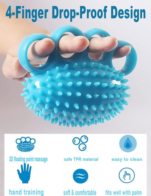 Qihengzhijia Hand Exercise Squeeze Balls, Grip Strength Trainer, Finger Recovery Kit, Improve Fingers Flexibility, Stress Relief & Physical Therapy, Multiple Resistance Levels, 3 Types, Set of 5