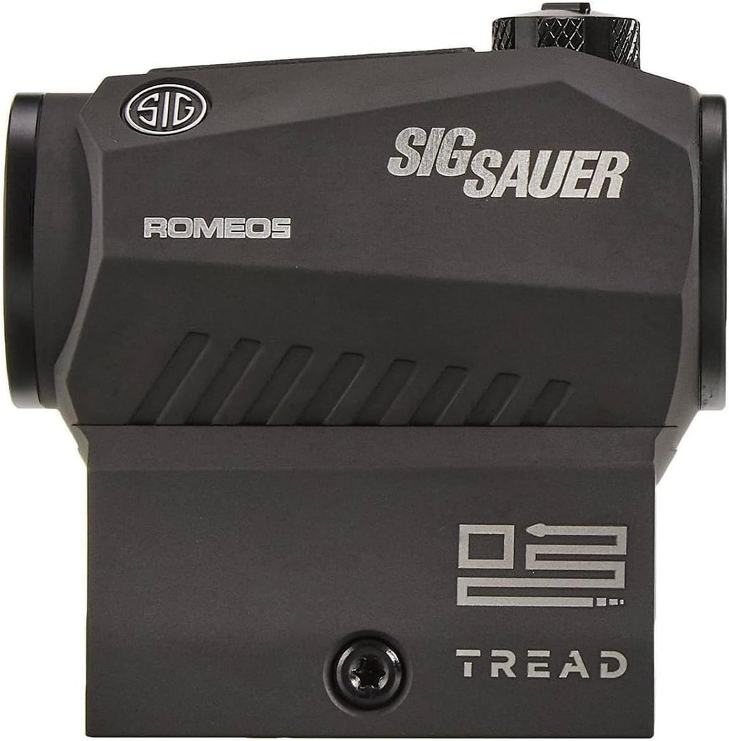 SIG SAUER Romeo5 1x20mm Red Dot Sight - High-Performance Waterproof & Fog-Proof 2 MOA for M400 Tread