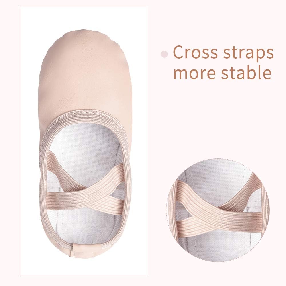 Stelle Ballet Shoes - Professional Close-Fit PU Dance Slippers for Kids | Toddler to Big Kid Sizes