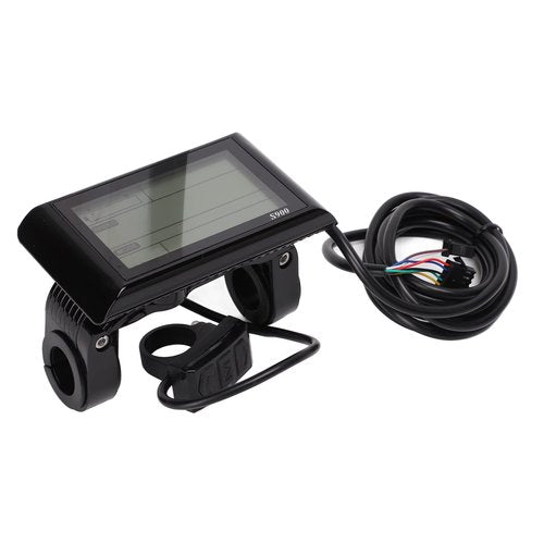 BTER Electric Bicycle Display, Multifunctional S900 36V 48V Universal Upgrade eBike LCD Display with 5 Pin SM Waterproof Socket, Durable Electric Bicycle LCD Display Meter for Bicycle Modification