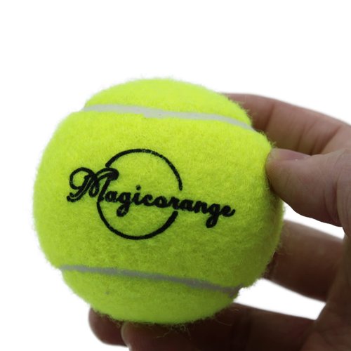 Magicorange Tennis Balls, 3 Pack Advanced Training Tennis Balls Practice Balls, Pet Dog Playing Balls, Come with Mesh Bag for Easy Transport, Good for Beginner Training Ball (Yellow)