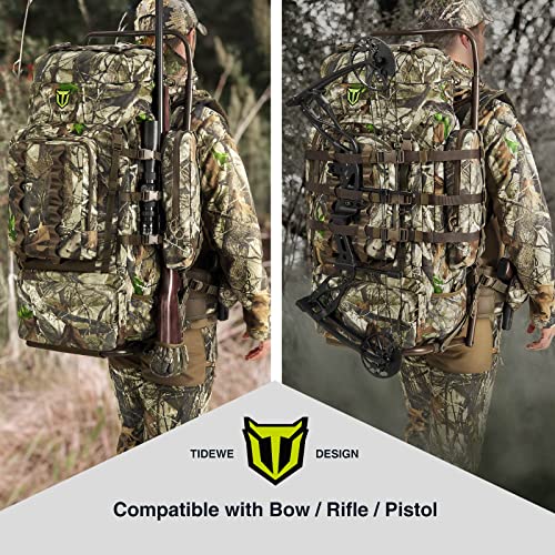 TIDEWE Next Camo G2 Hunting Backpack 90L External Frame Pack for Deer Hunting