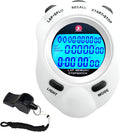 Skiennix Stopwatch - Metal Sports Timer with 10/100/400 Laps, 0.01s Precision & Countdown Alarm