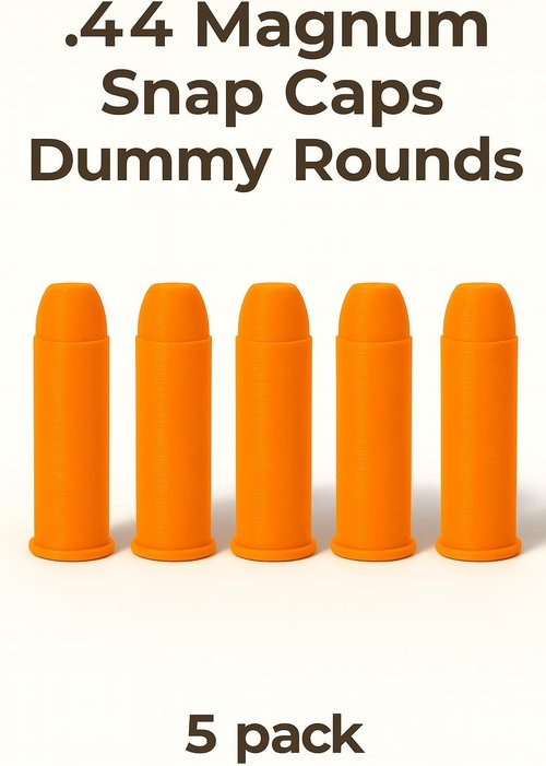 .44 Magnum Dummy Rounds - Durable Reusable Snap Caps for Safe Dry Practice & Training