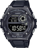 Casio MWD100H Series - Men's Digital Watch with 100m Water Resistance & LED Light | Multi-Function Alarm