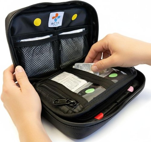MediKit Medical Kit - 20 Essential Medications for Pain, Cold & Allergy | Compact 6"x8" for Travelers