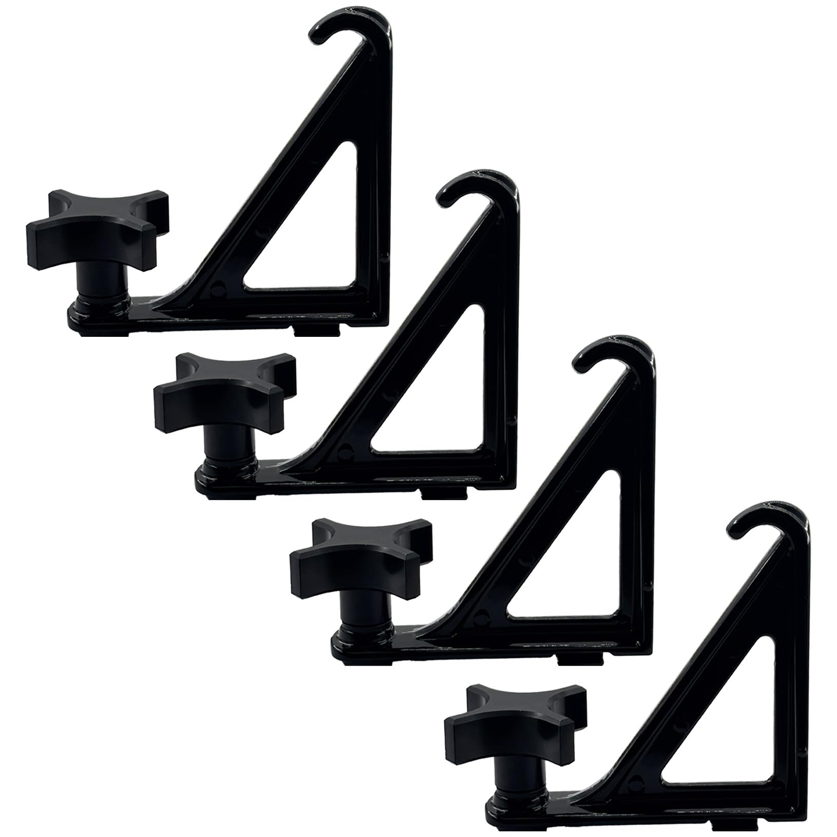 Trucktok Load Stops Replacement for T-Slot Truck Cross Bar Heavy Duty Ladder Firewood Skis Snowboard Kayak Most Truck Bed Rails Rack Systems（ 4 Pack）