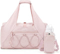 BAGSMART Gym Bag - Lightweight Duffel with Shoe Compartment & Wet Pocket for Yoga | Pink