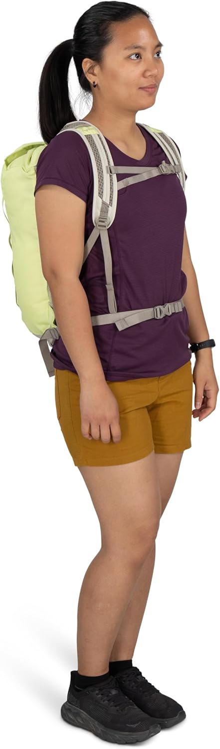 Osprey Daylite Cinch Backpack - Lightweight Travel Bag for Hiking & Festivals | Porcelain Orange