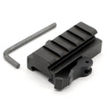 TRIROCK Tactical QD Detachable 20mm Picatinny Rail Half Inch Low Profile Riser 5 Slots QR Block Mount