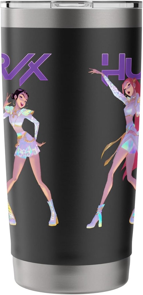 HUNTR/X KPop Demon Hunters Insulated Stainless Steel Tumbler - Officially Licensed, Durable Design