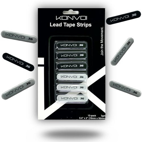 Konvoi Pickleball Lead Tape - Premium 3M Adhesive, Pro-Grade Materials - Add Weight for Power, Control & Perfect Paddle Balance