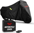 Badass Moto Motorcycle Cover - Waterproof Heavy-Duty All-Season Protection for Harley & Cruiser Bikes | Large 97L