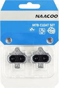 Bike Cleats Compatible with Shimano SPD & Look X-Track Pedals – Silver (2-Bolt)