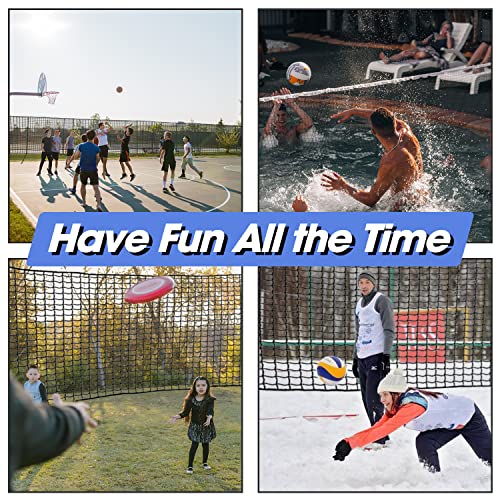 Amazgolf 10X30ft Soccer Goal Net - Heavy Duty Nylon Barrier & Backstop for Sports Practice