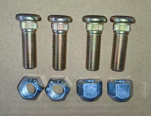 4PCS Rear Wheel Hub Bolt Studs JW8-G4178-00 & Lug Nuts Replacement for Yamaha G8 G9 (1992-UP) G14 G16 G19 G20 G21 G22 G29 Golf CART