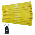 WktobeHVB Resistance Loop Exercise Bands-Stretch Bands for Working Out with Carry Bag-Elastic Band for Physical Therapy, Rehab, Yoga, Pilates and Strength Training (10×2 Inch, Yellow 10 Pack (Medium))