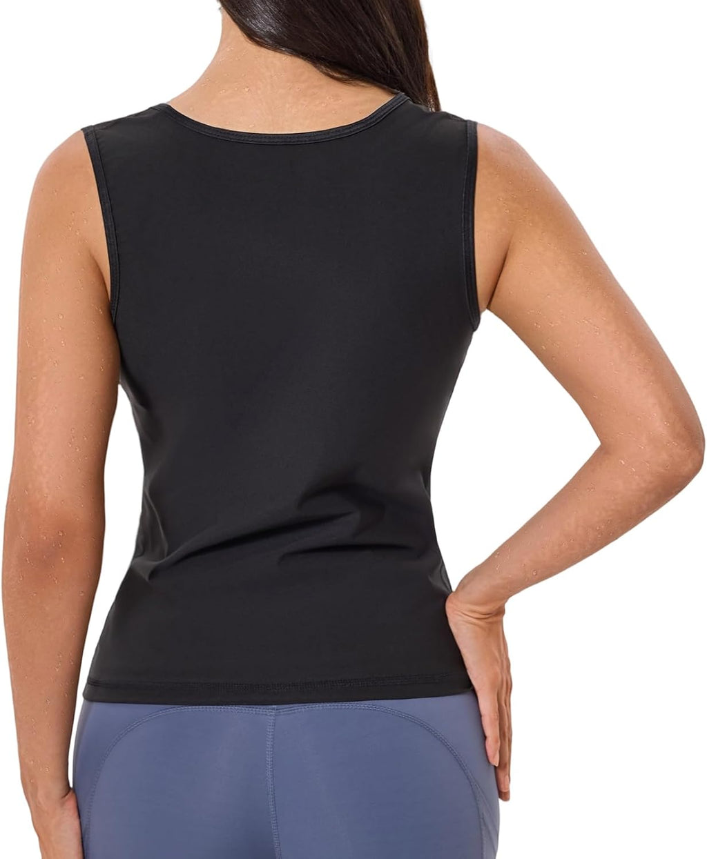 Skiennix Sauna Suit for Women - Weight Loss Sweat Vest with Zipper | Sleeveless Compression Tank Top