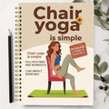 30-Day Chair Yoga Guide by Regine Switzerland - 60 Workouts for Weight Loss & Flexibility | Spiral Bound, 5.5x8.3 Inch, Beige