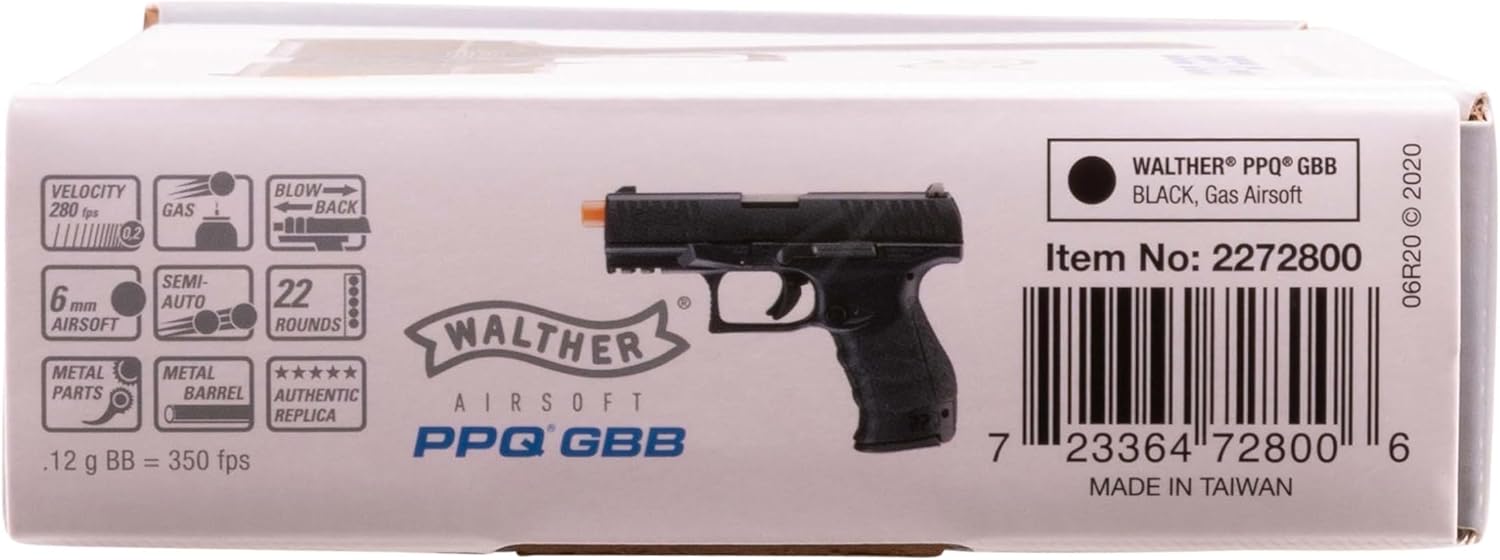 Umarex Elite Force Walther PPQ GBB Blowback Airsoft Pistol - 6mm BB | Realistic Action