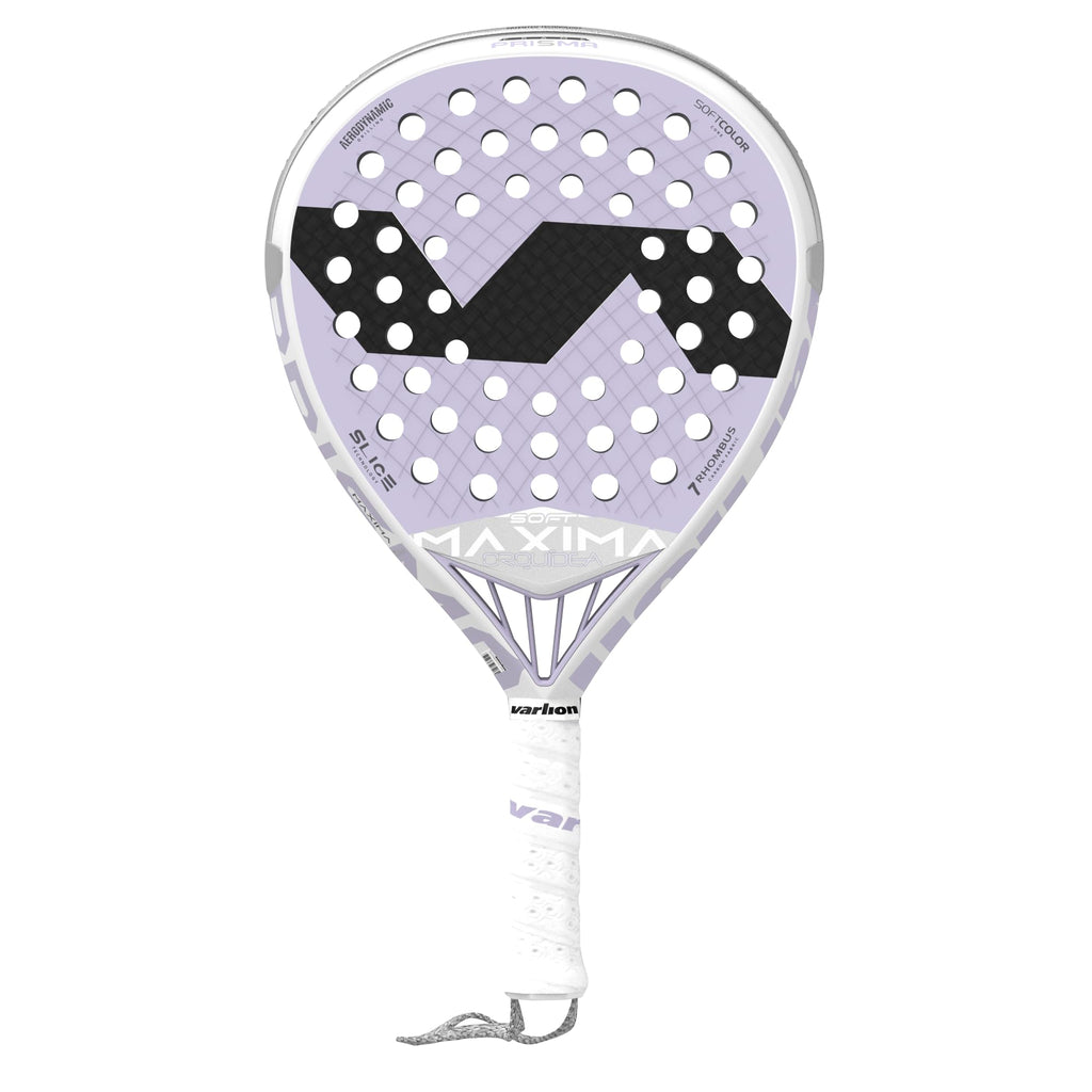 Varlion Padel Racket Maxima Summum Prisma Soft Orquídea, Professional Paddle Racket for Enhanced Power & Control, Aerodynamic Prisma Frame, Soft EVA Core, Elegant Design