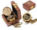 God’s Way Compass, Psalm 32:8, Solid Brass Directional Engraved Compass, Baptism Gifts for Boys Girls, First Communion, Christian Gifts for Men, First Confirmation Gifts for Boys Catholic Gifts