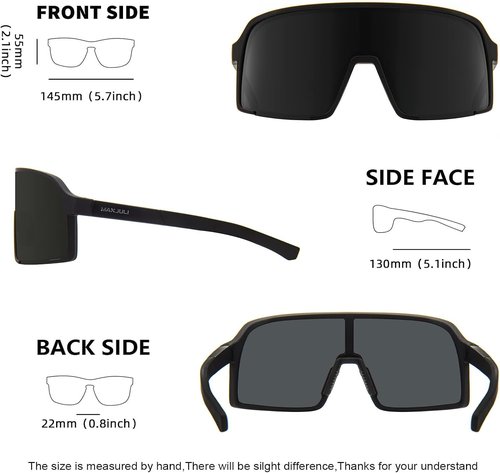 MAXJULI Polarized Sunglasses - UV400 Protection for Men & Women | Windproof Outdoor Sports Glasses 8121