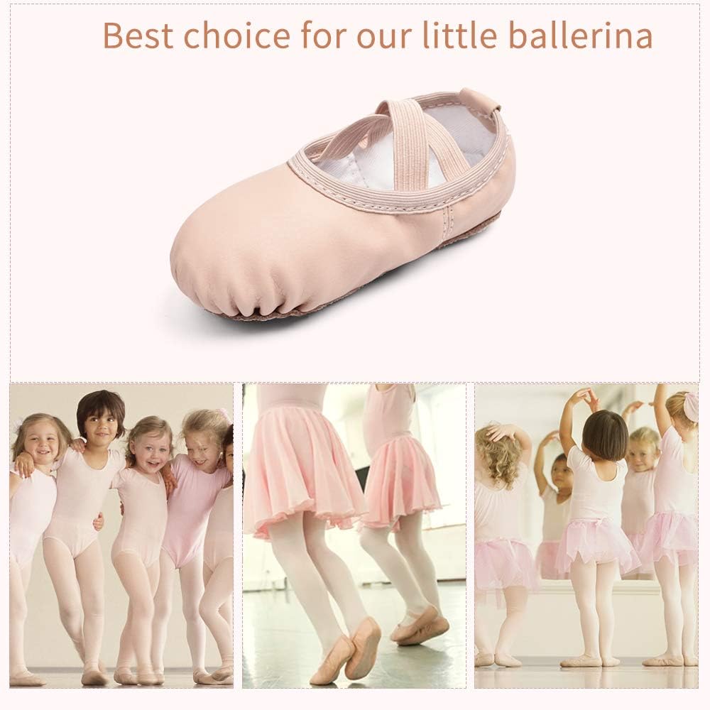 Stelle Ballet Shoes - Professional Close-Fit PU Dance Slippers for Kids | Toddler to Big Kid Sizes