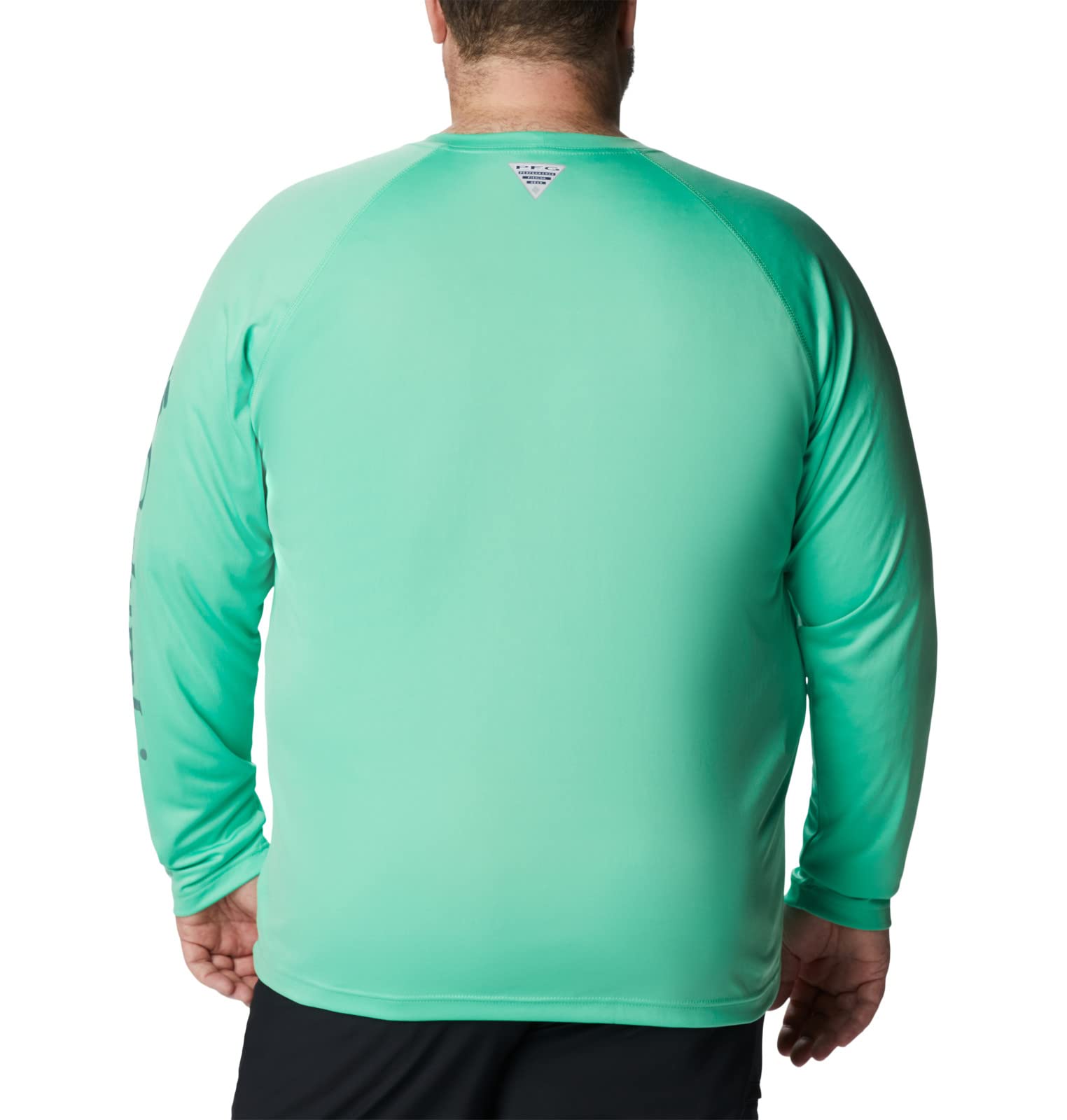 Columbia Men's Terminal Tackle Long Sleeve Fishing Shirt, Light Jade/Metal Logo, XX-Large