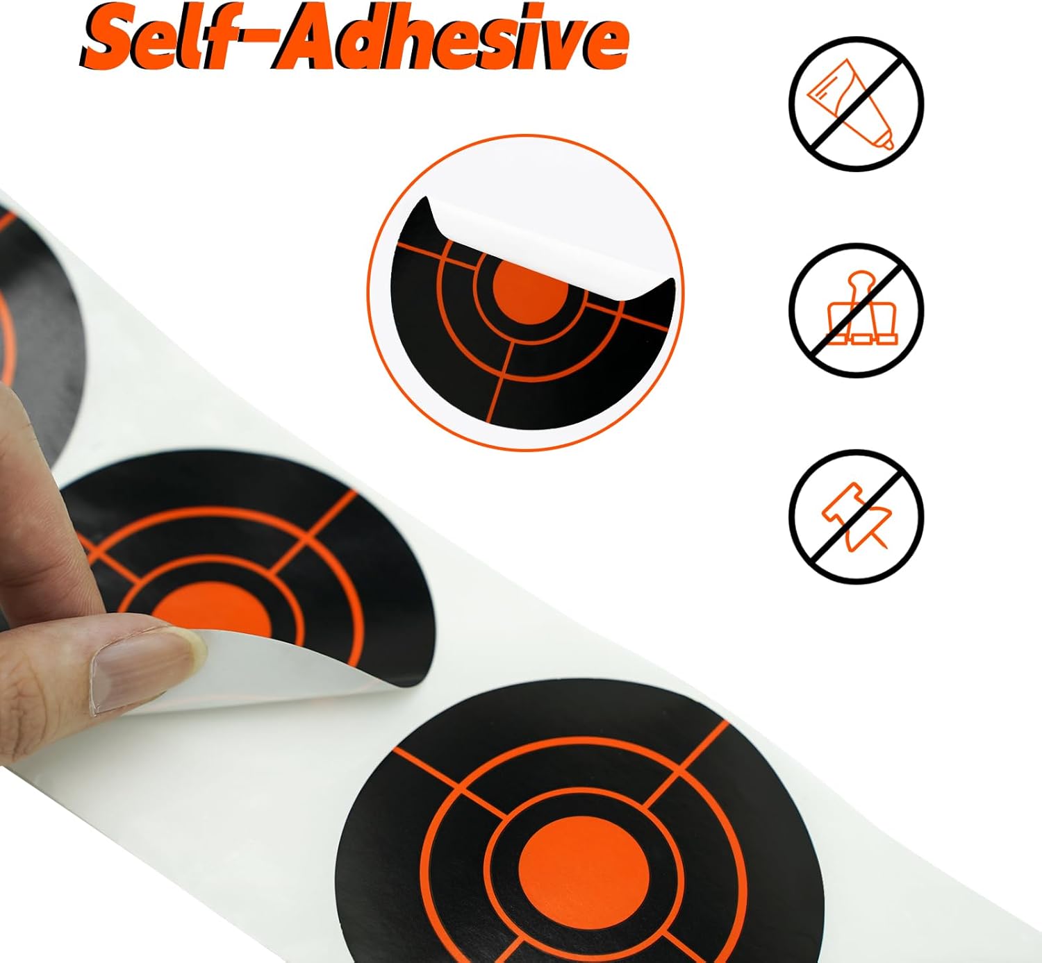Splatter Targets - 3" Self-Adhesive Shooting Targets for Airsoft, Rifle & Pistol Practice
