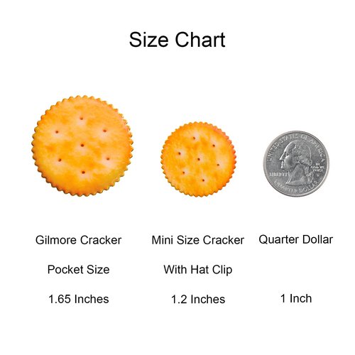 SPORTY BUFF Cracker Golf Ball Marker, Premium Custom 3D Design Ball Marker, Great Golf Accessories Golf Gifts for Men Women Golfers (Gilmore Cracker)