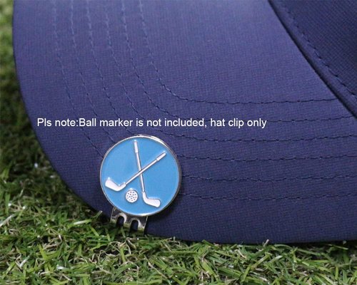 GOLTERS Golf Hat Clip Strong Magnet Value 3 6 Pack Set, Iron Cap Clips with Nickel Craft for Men Women Golfer (6 PCS)