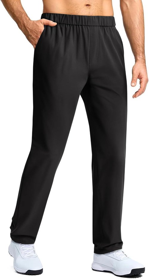 Lion Nardo Men's Casual Golf Pants - Lightweight Quick-Dry Comfort with Elastic Waist & Pockets
