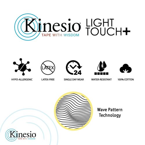 Kinesio Taping - Elastic Therapeutic Athletic Tape Tex Gold Light Touch - Fuji Purple – 2 in. x 16.4 ft