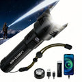 LABEASHER Rechargeable 2000.00 High Lumens 5500mAh High Powered Brightest Flashlight with Ignition Waterproof LED Flashlights with Striker for Camping Emergency Work Home(PANTENT Pending)