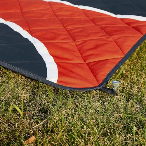 Sun Trek Columbia Packable Down Alternative Throw Blanket 50x60 Black Taupe