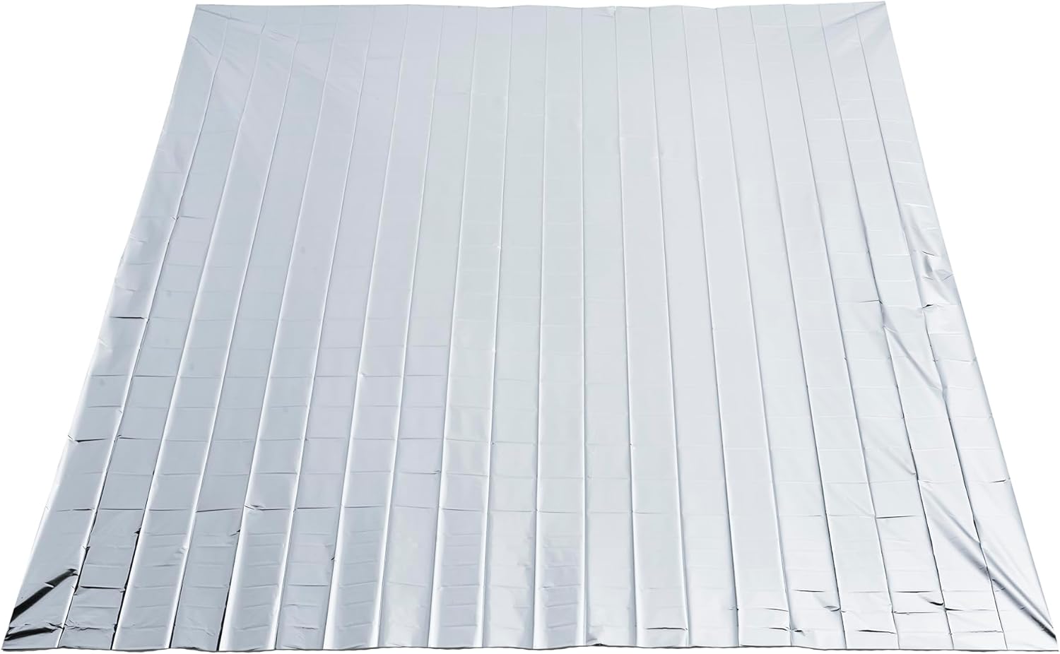 Swiss Safe XL Emergency Mylar Thermal Blankets - Compact Insulation for Cold Weather | 4 Pack, Silver