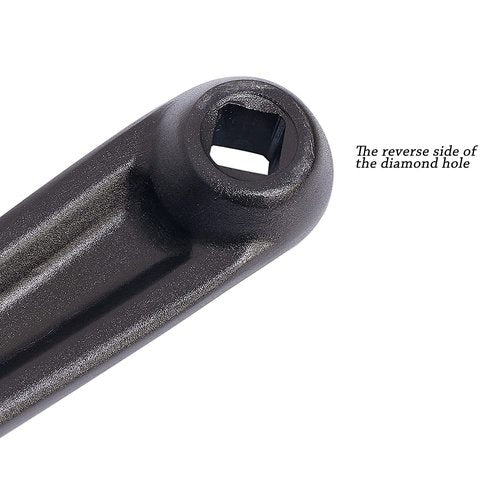 Myccymt Bike Crank Arm 170mm Diamond Hole Crank Arm for Electric Bicycle,Folding Bicycle,Hybrid,Mountain Bicycle,Road Bike