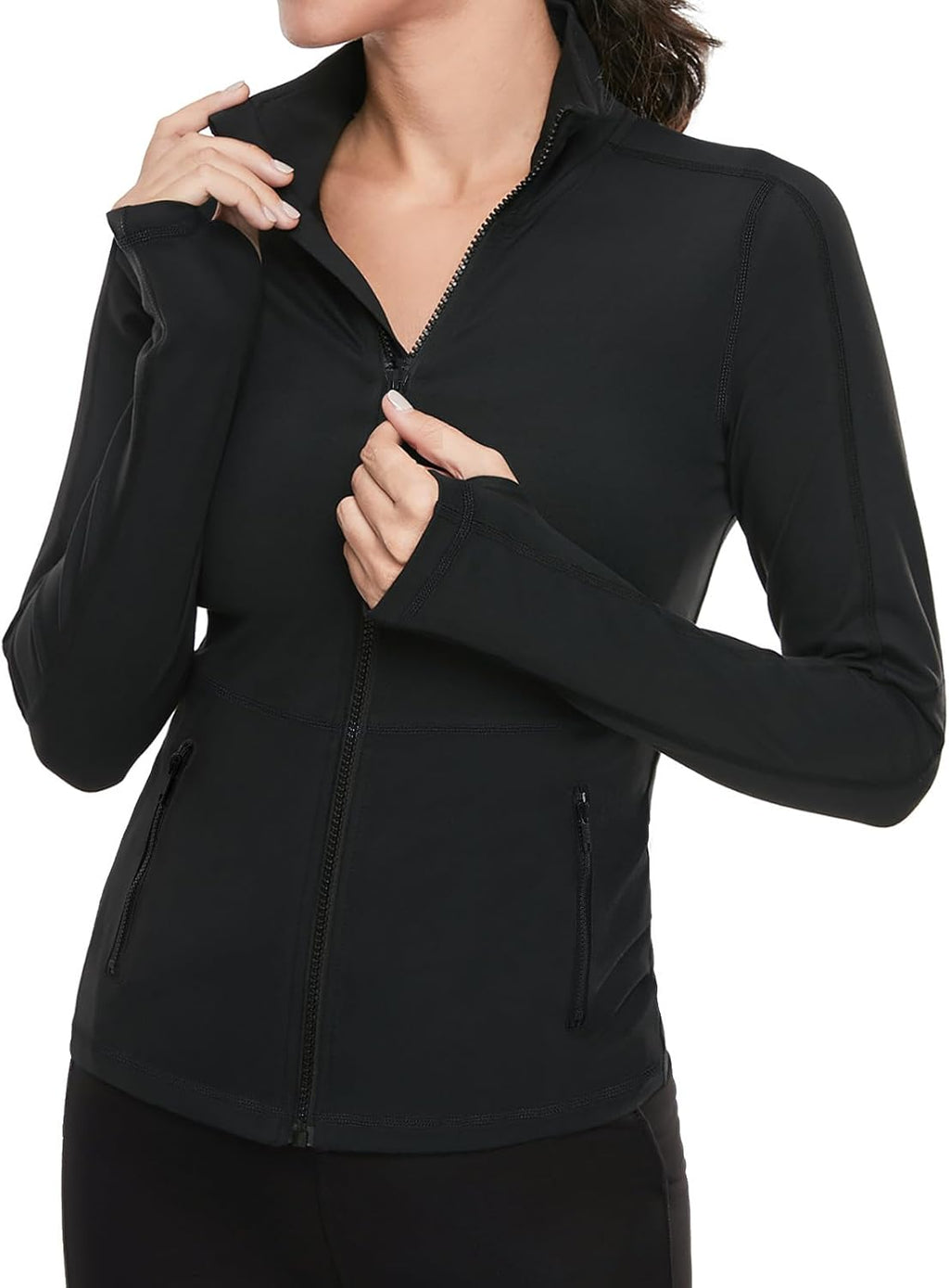 VUTRU Women's Yoga Jacket - Full Zip Athletic Running Track Jacket for Comfort & Style